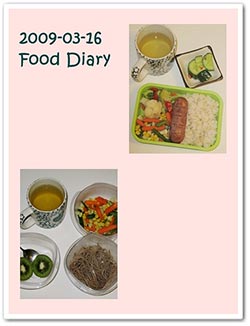 A real life food diary