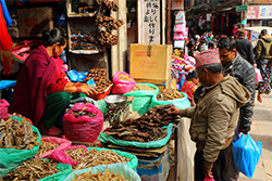 Local market in Nepal